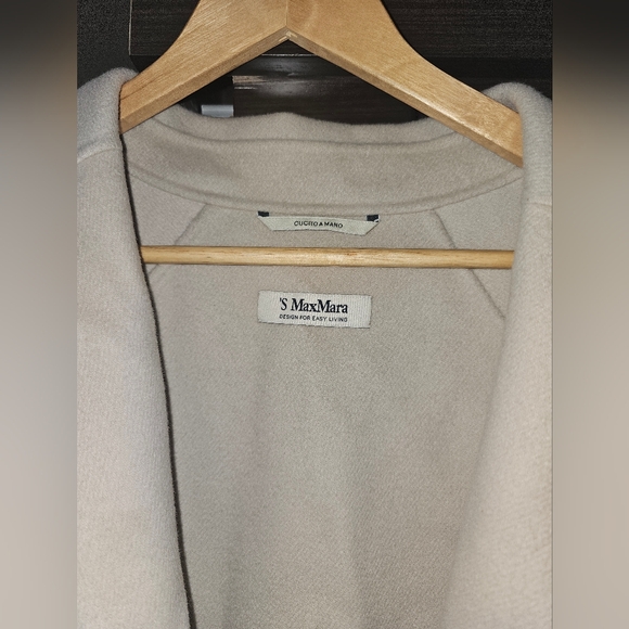MAX MARA NEW WOOL COAT WRAP SZ 12 US - Picture 5 of 9